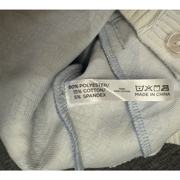 Tuckernuck Sport Sweater Women’s M Light Blue Cable Charley Cardigan Knit - Picture 9 of 10